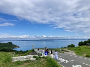 豊島美術館のバス停