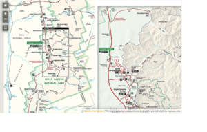 ブライスキャニオン国立公園地図