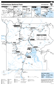 イエローストーン国立公園（地図）